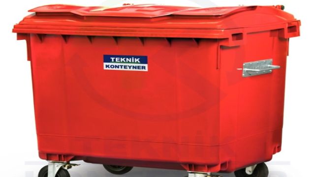 Çevre Kirliliği ve Çöp Kutuları İle 1100 Litre Çöp Konteyneri