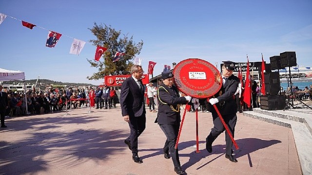 Atatürk’ün Ayvalık’a gelişinin 91’inci Yıl Dönümü kutlandı